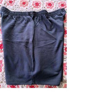 3X BIG POCKET FLEECE SHORTS NAVY HEAVY WEIGHT NEW